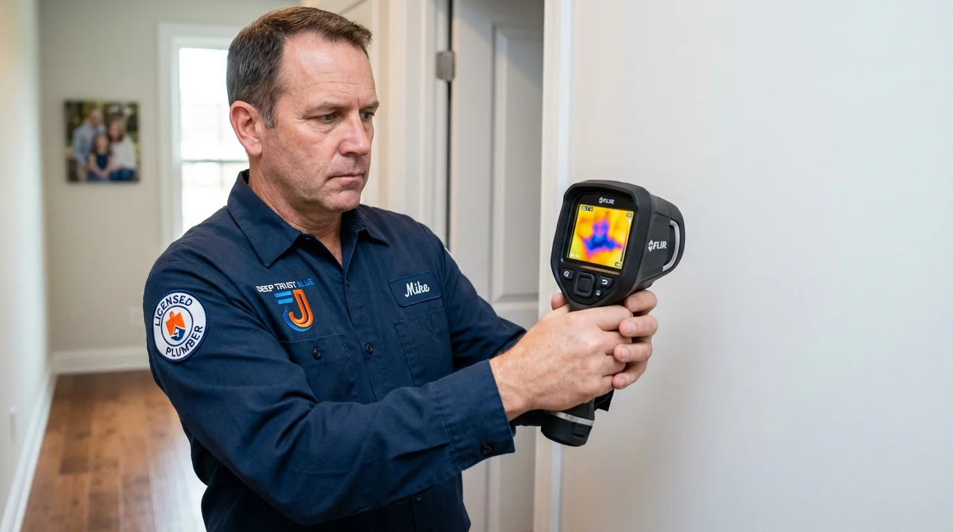 Thermal imaging leak detection by Johns Plumbing LLC in White Salmon